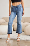 Judy Blue Full Size Release Hem Cropped Bootcut Jeans