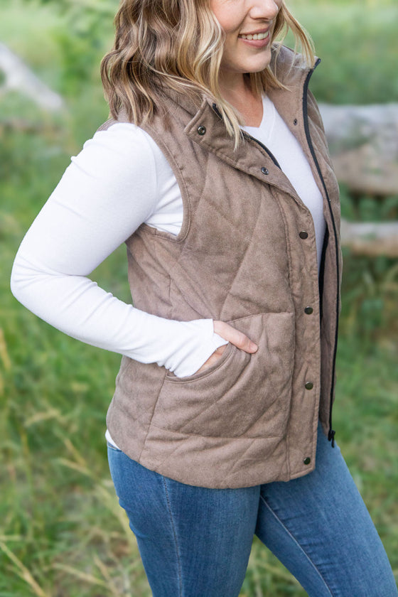 IN STOCK Corduroy Vest - Mocha