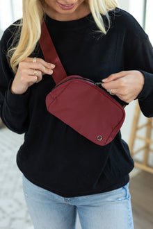  Bum Bag - Wine | Women's Deep Red Fanny Pack 