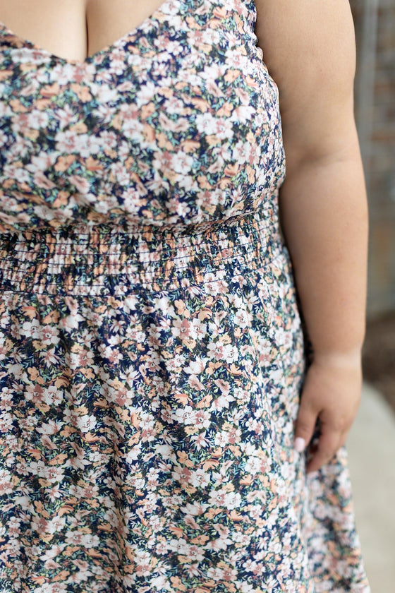 Cassidy Midi Dress - Micro Vintage Floral | Women's Dress