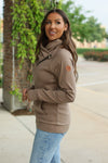 IN STOCK Classic Zoey ZipCowl Sweatshirt - Mocha