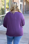 Darcy Dolman - Dark Purple | Women's Flowy Top