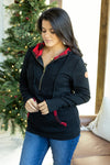 IN STOCK Avery Accent HalfZip Hoodie - Buffalo Plaid