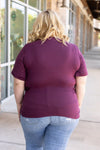 Sophie Pocket Tee - Burgundy | Women's Short Sleeve