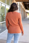 Leah Long Sleeve Top - Pumpkin | Women's Casual Top