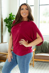 IN STOCK Darcy Dolman Top - Burgundy | Women's Flowy Top