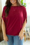 IN STOCK Darcy Dolman Top - Burgundy | Women's Flowy Top