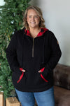 IN STOCK Avery Accent HalfZip Hoodie - Buffalo Plaid