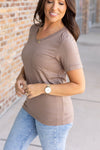 Sophie Pocket Tee - Mocha | Women's Short Sleeve