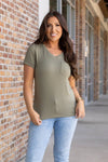 Sophie Pocket Tee - Olive | Women's Short Sleeve