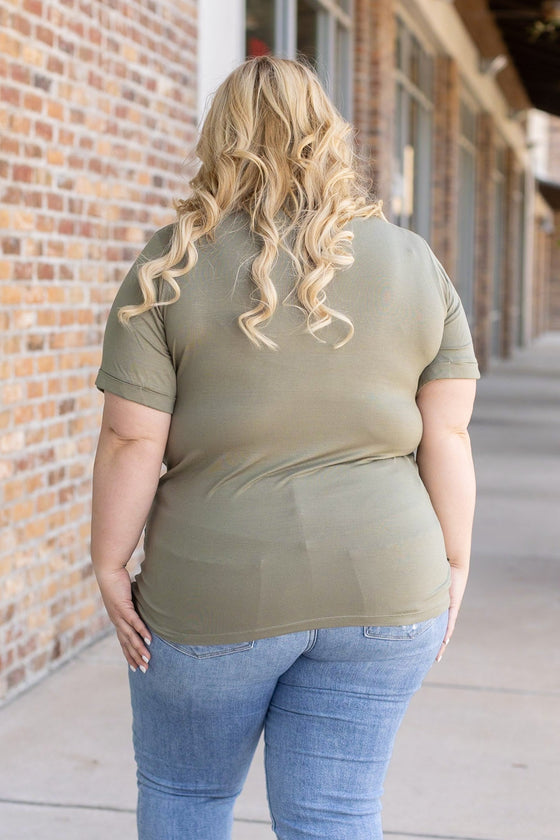 Sophie Pocket Tee - Olive | Women's Short Sleeve