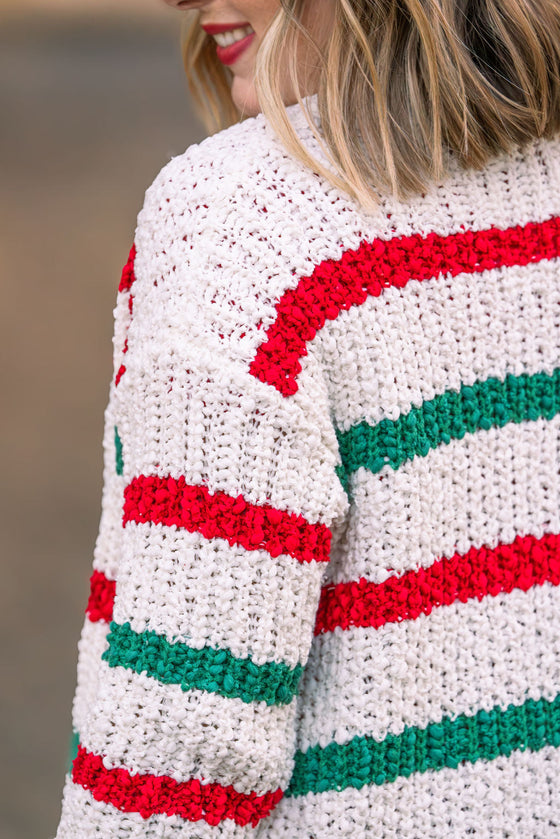 IN STOCK Christmas Stripe Cardigan