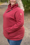 IN STOCK Classic Zoey ZipCowl Sweatshirt - Brick