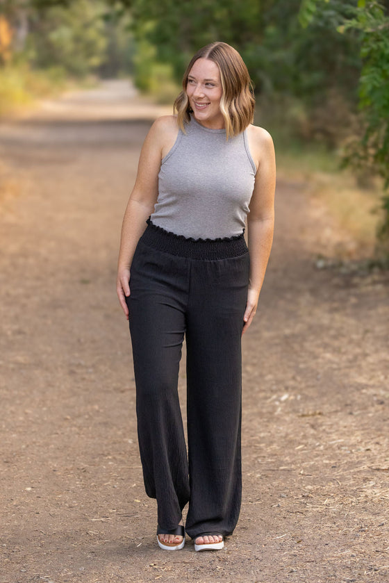 IN STOCK Presley Palazzo Pants - Black | Women's Wide-Leg Pants