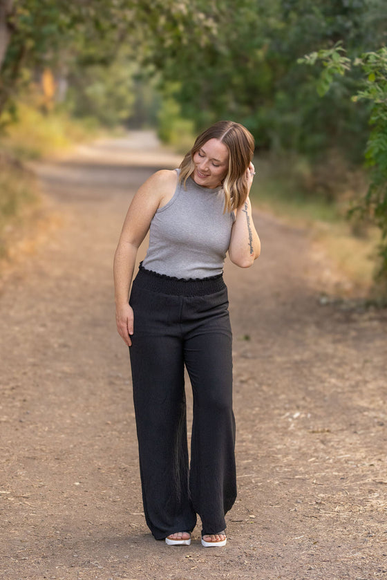 IN STOCK Presley Palazzo Pants - Black | Women's Wide-Leg Pants