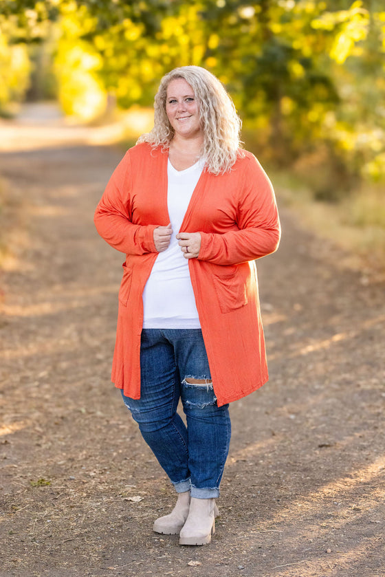 IN STOCK Classic Cardigan - Pumpkin