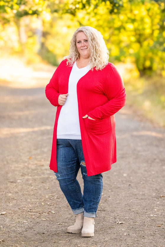 IN STOCK Classic Cardigan - Red