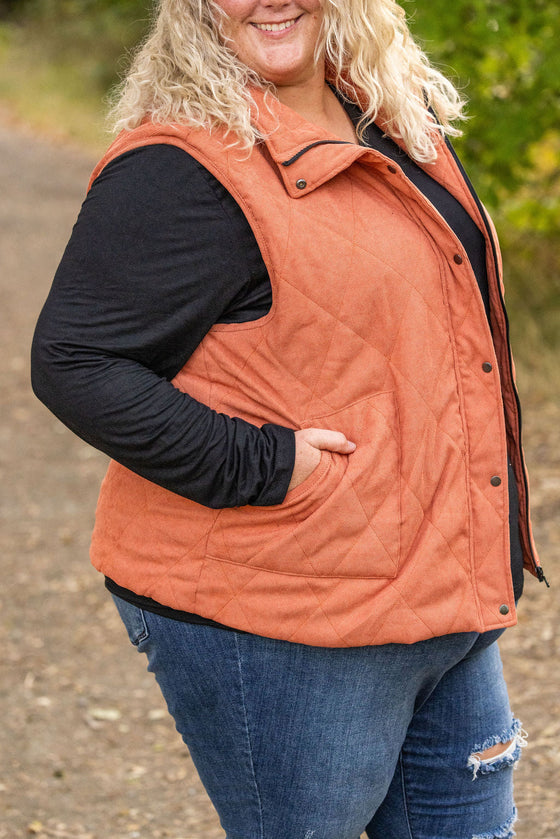 IN STOCK Corduroy Vest - Pumpkin