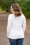 Harper Long Sleeve Henley - White | Women's Cozy Shirt