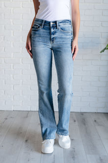  Alana Mid Rise Clean Bootcut Jeans