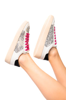  Another Round Sneakers in Silver Sequins