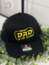 Adult Best Dad In The Galaxy Embroidered Snapback Hat