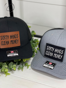  Adult Dirty Hands, Clean Money Patch Snapback Hat