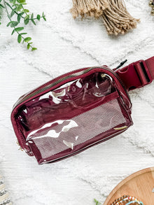  Clear Bag - Wine | Women's Crossbody Bag