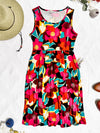 IN STOCK Kelsey Tank Dress - Bold Magenta Floral