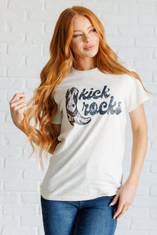  Kick Rocks Cowboy Boot Graphic Tee