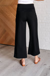 Magic Wide Leg Crop Pants in Black