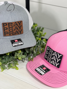  Adult Pray On, Over & Through It Patch Snapback Hat