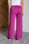 Resort Travel Wide Leg Crop Pant in Magenta