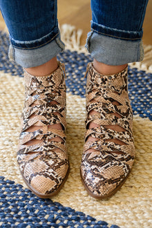  Sadie Ankle Boots In Snakeskin