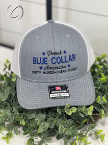  Adult Stars Blue Collar American Embroidered Snapback Hat