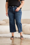 RFM Full Size Tummy Control High Waist Raw Hem Jeans