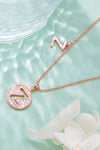 Moissanite U to Z Pendant Necklace