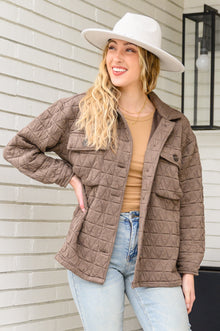  Coming Back Home Jacket in Mocha