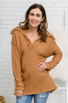  Travel Far & Wide Sweater in Taupe