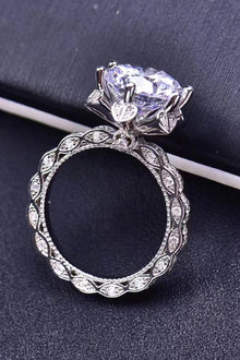  Moissanite Heart 925 Sterling Silver Ring