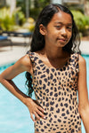 Marina West Swim Float On Ruffled One-Piece in Leopard